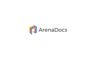 ArenaDocs logo featuring a multicolored geometric icon to the left of the word ArenaDocs