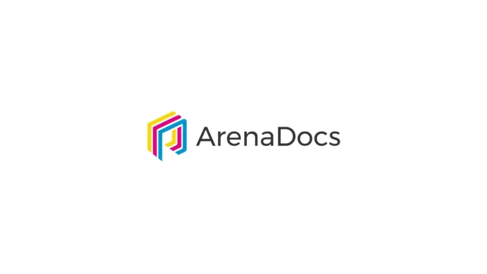 ArenaDocs logo featuring a multicolored geometric icon to the left of the word ArenaDocs