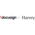 Logo showing the DocuSign brand beside Harvey, indicating a partnership (DocuSign & Harvey)