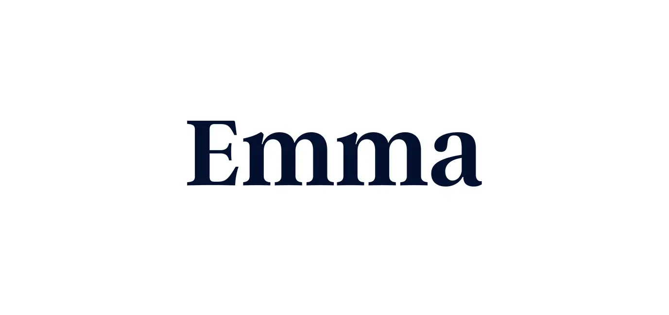 Emma logo: the word 'Emma' in dark blue serif font on a white background](https://dummy-link)