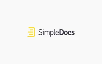 SimpleDocs logo: yellow document icon beside the words 'SimpleDocs' in dark text.