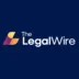 The LegalWire logo: an orange-purple abstract mark to the left of white text on a dark navy background