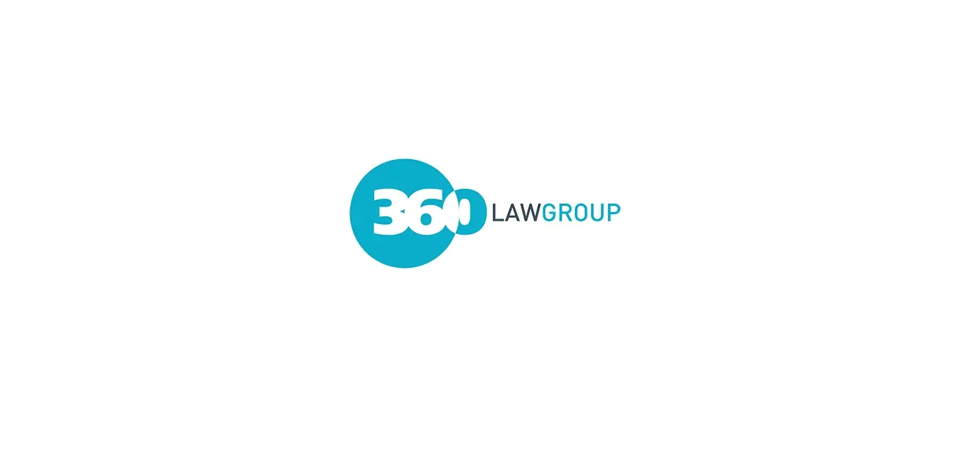 360 Law Group logo with overlapping teal circles and the text '360 LAW GROUP' on white background