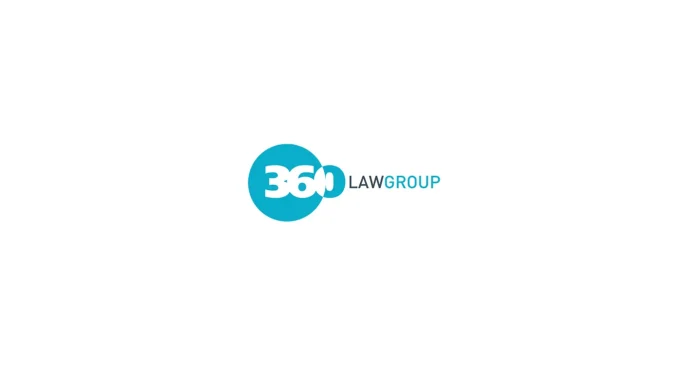 360 Law Group logo with overlapping teal circles and the text '360 LAW GROUP' on white background