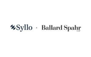 Syllo logo × Ballard Spahr LLP partnership branding (Syllo on the left, Ballard Spahr LLP on the right).