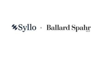 Syllo logo × Ballard Spahr LLP partnership branding (Syllo on the left, Ballard Spahr LLP on the right).